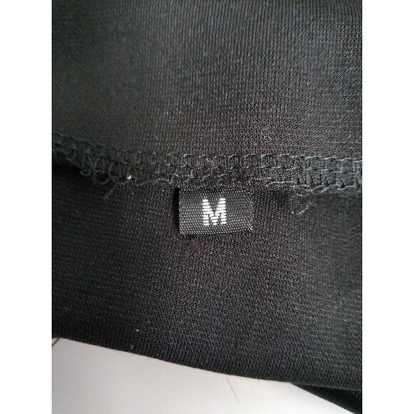 Women's Black Lace Open Back Cocktail Mini Dress Size Medium - Picture 3 of 5